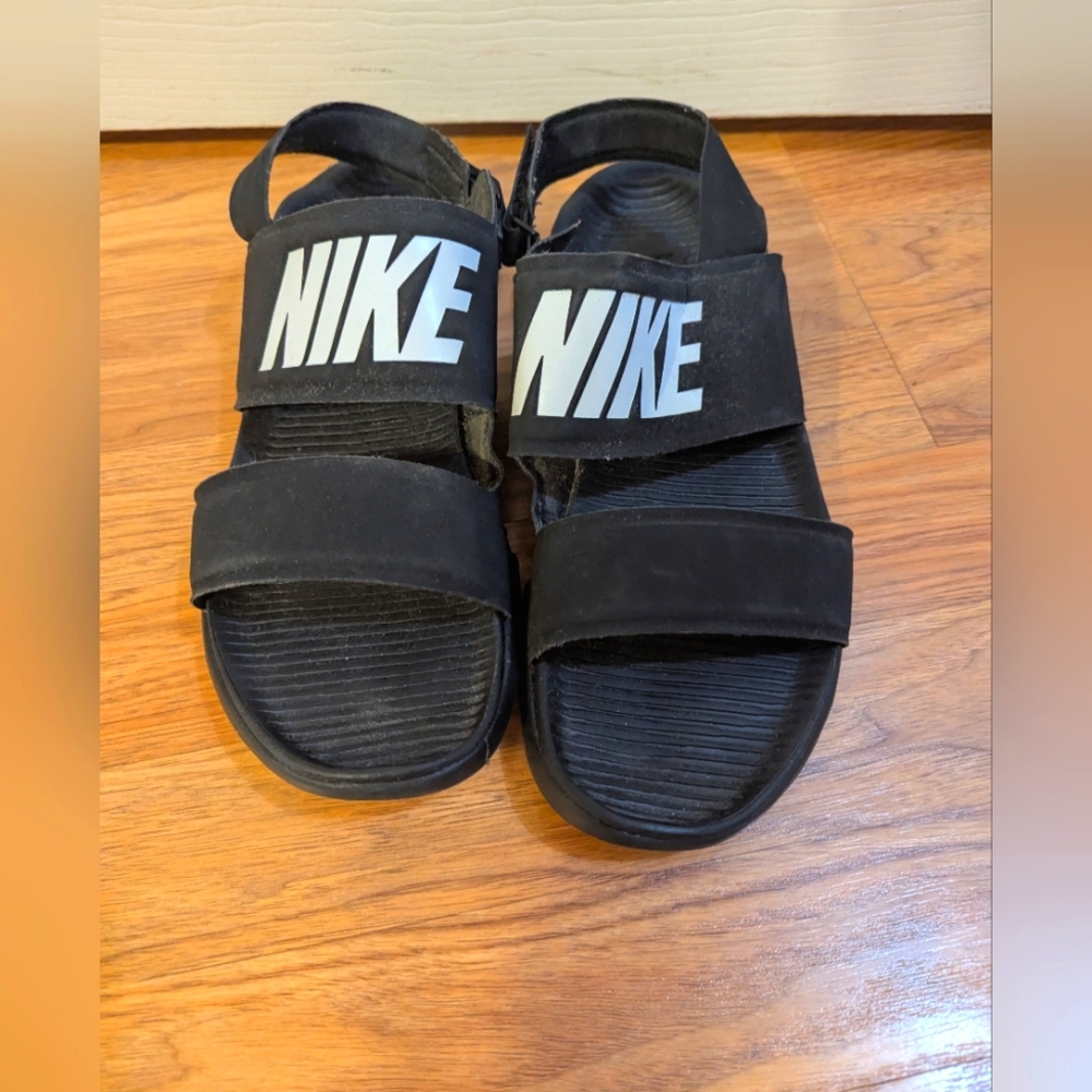 Nike Black Sandals with Bold Logo